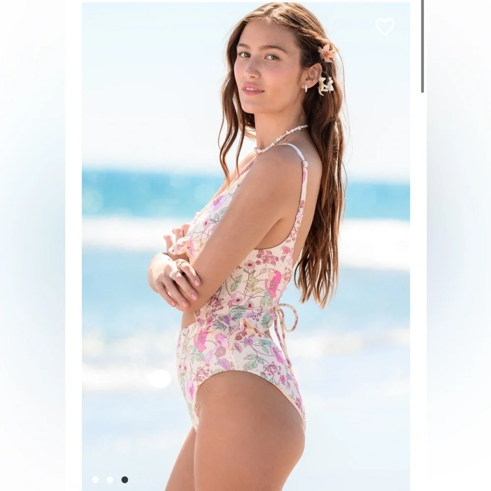 New with tags Altar’d State Tiki Floral Eyelet Cutout Swimsuit